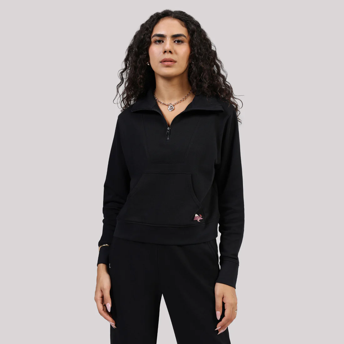 BlissTerry™ Cotton Pullover with Zipper - Image 6
