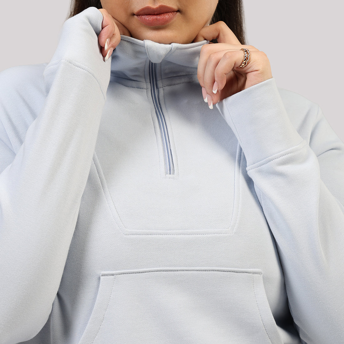 BlissTerry™ Cotton Pullover with Zipper - Image 63
