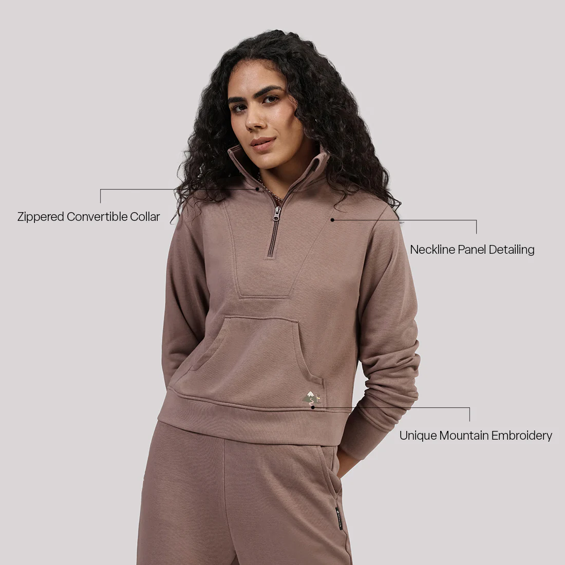BlissTerry™ Cotton Pullover with Zipper - Image 74