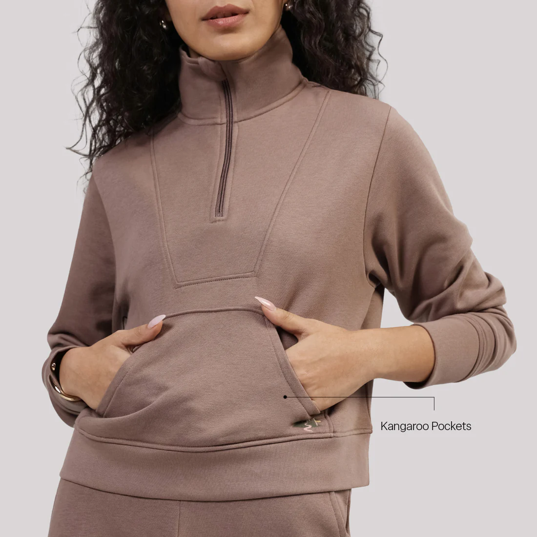 BlissTerry™ Cotton Pullover with Zipper - Image 77