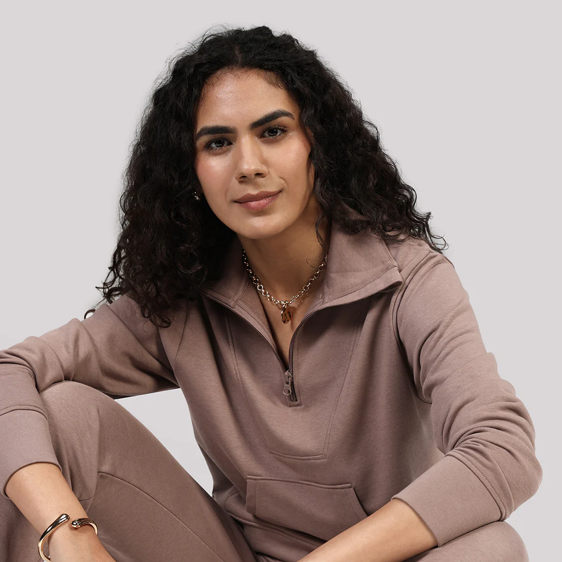BlissTerry™ Cotton Pullover with Zipper - Image 78
