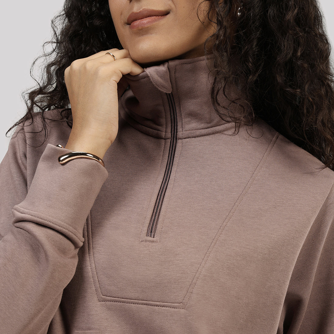 BlissTerry™ Cotton Pullover with Zipper - Image 84