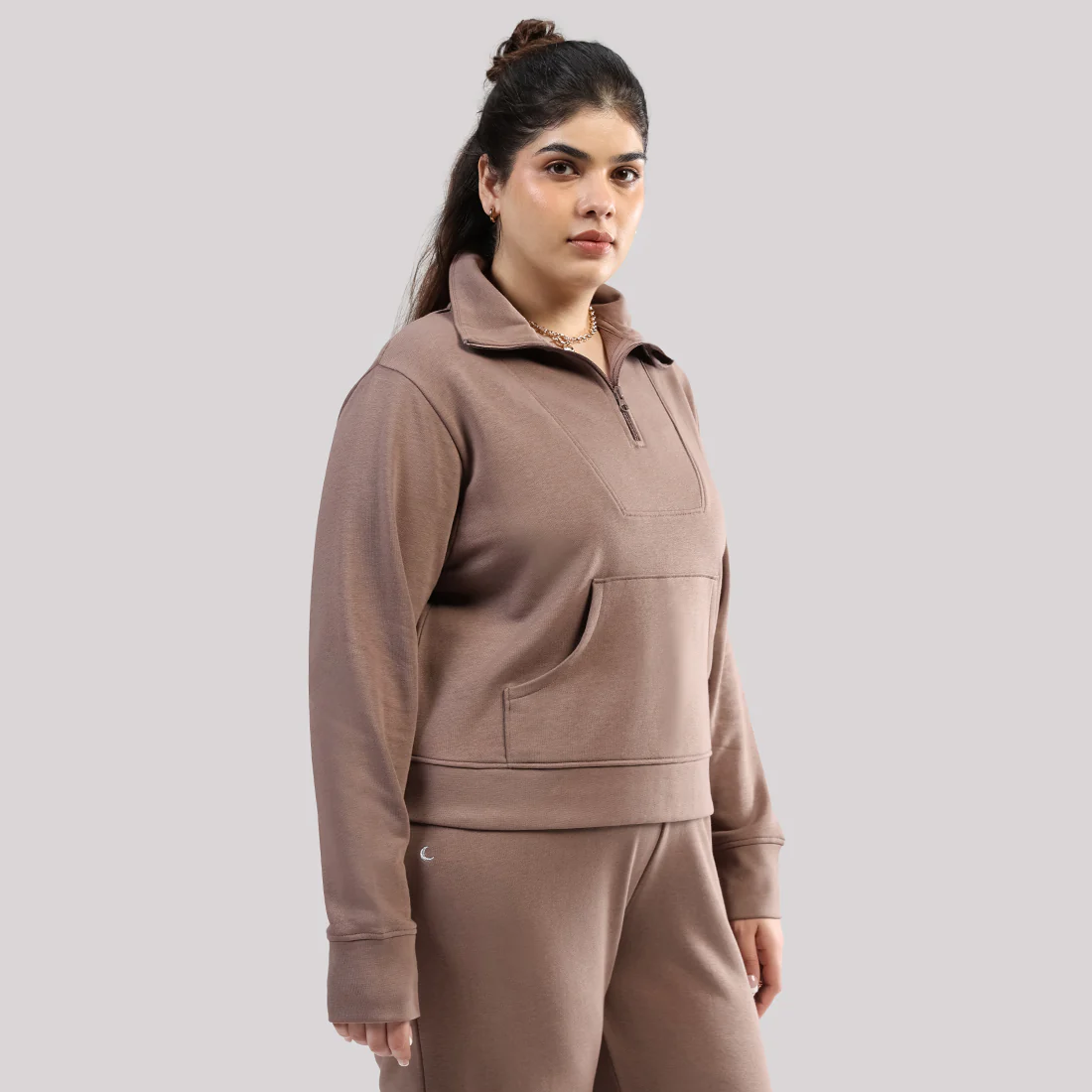 BlissTerry™ Cotton Pullover with Zipper - Image 88