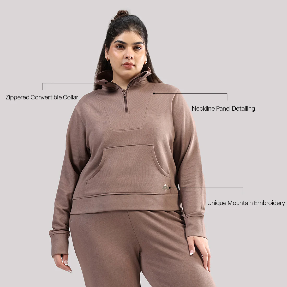 BlissTerry™ Cotton Pullover with Zipper - Image 90