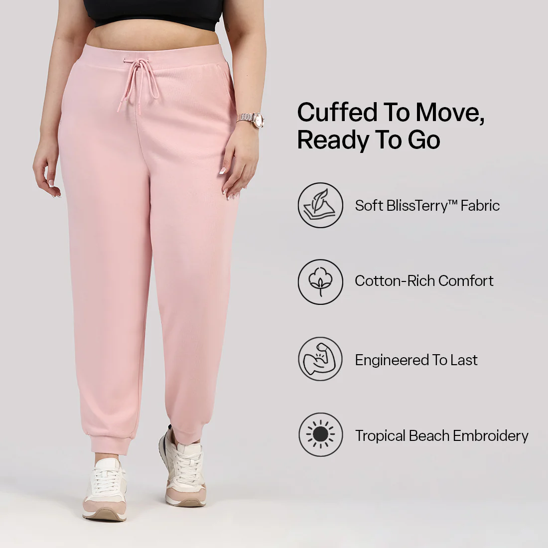 BlissTerry™ Cotton Joggers - Image 87