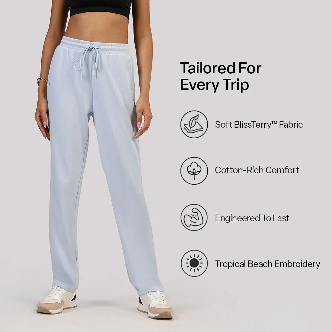 BlissTerry™ Cotton Straight Pants - Image 54