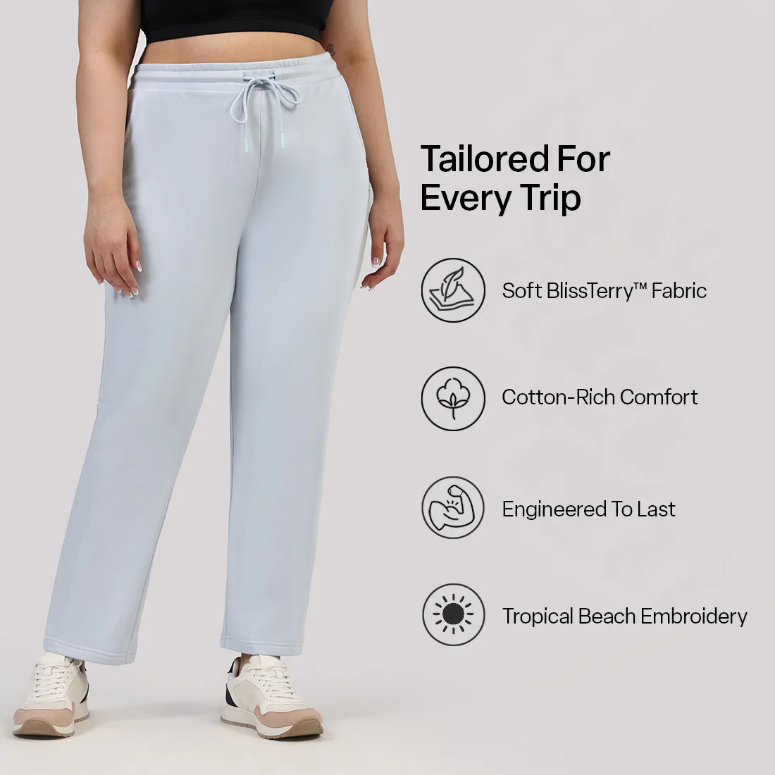 BlissTerry™ Cotton Straight Pants - Image 64