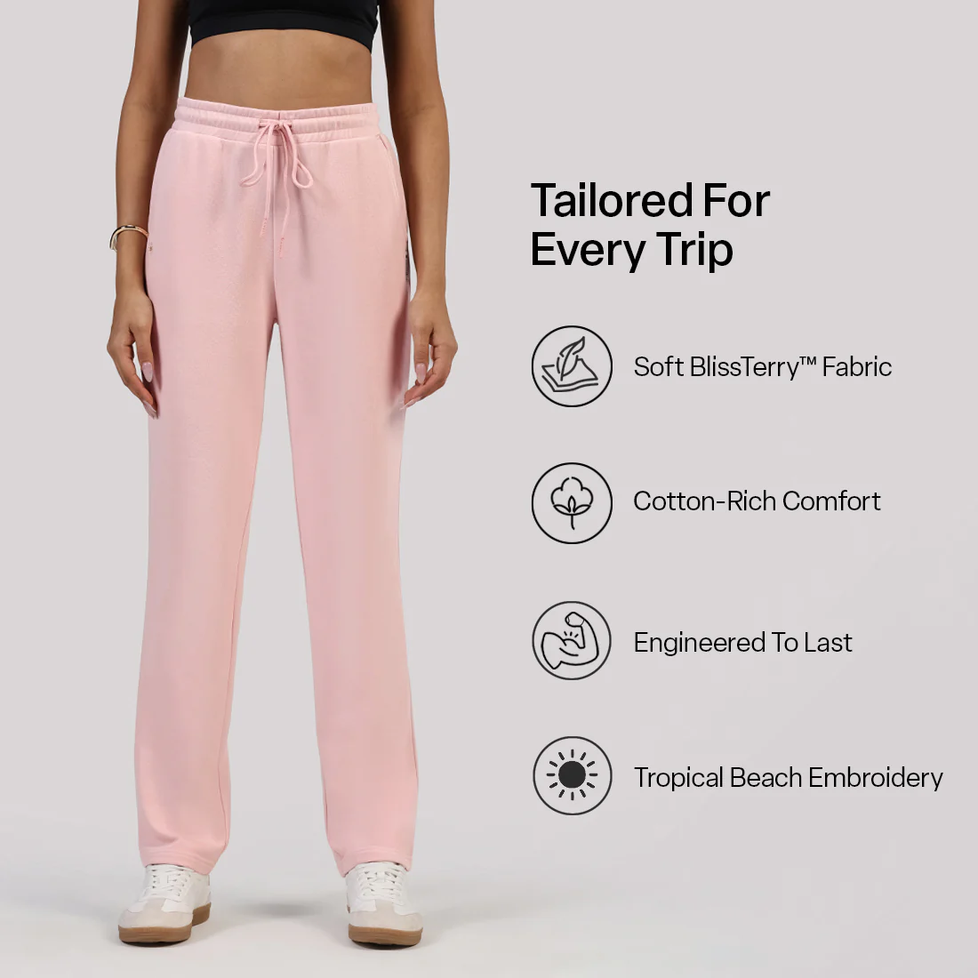 BlissTerry™ Cotton Straight Pants - Image 72