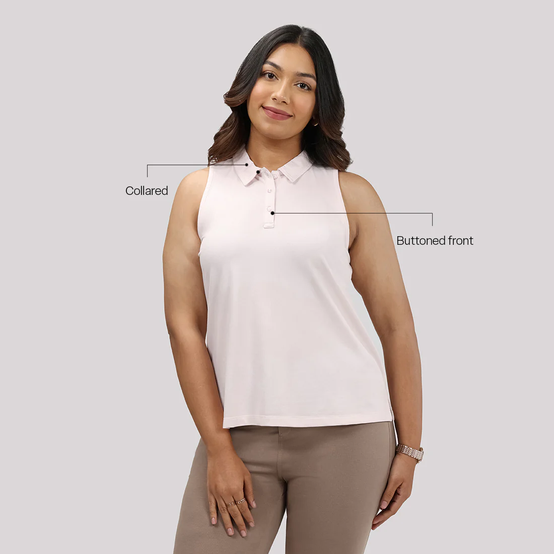 Classic Pique Sleeveless Polo - Image 12