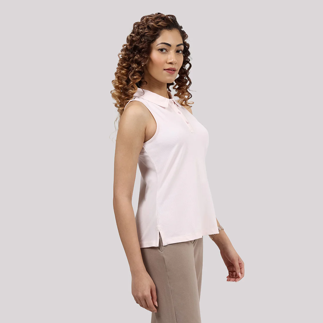 Classic Pique Sleeveless Polo - Image 4