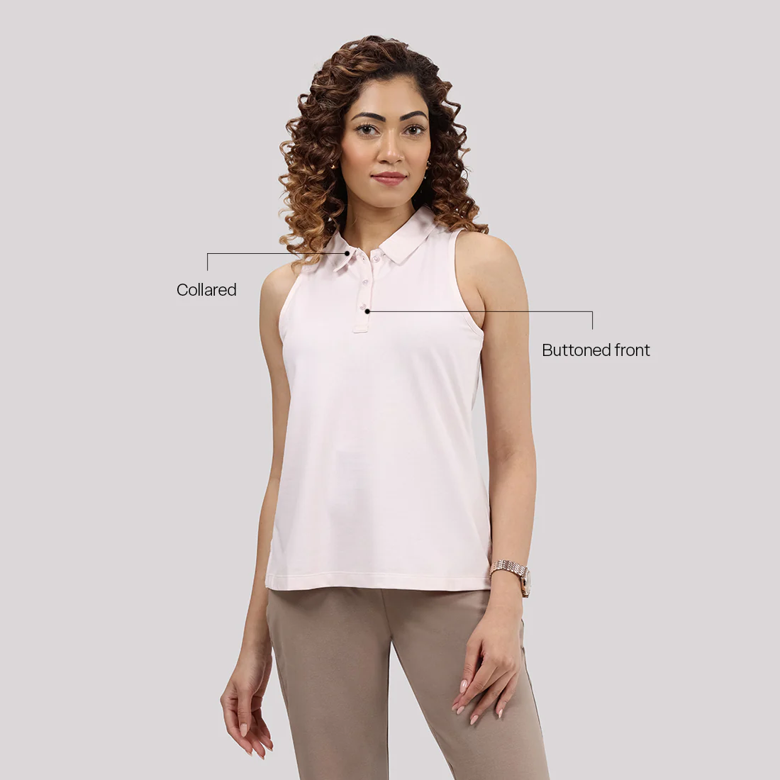 Classic Pique Sleeveless Polo - Image 5