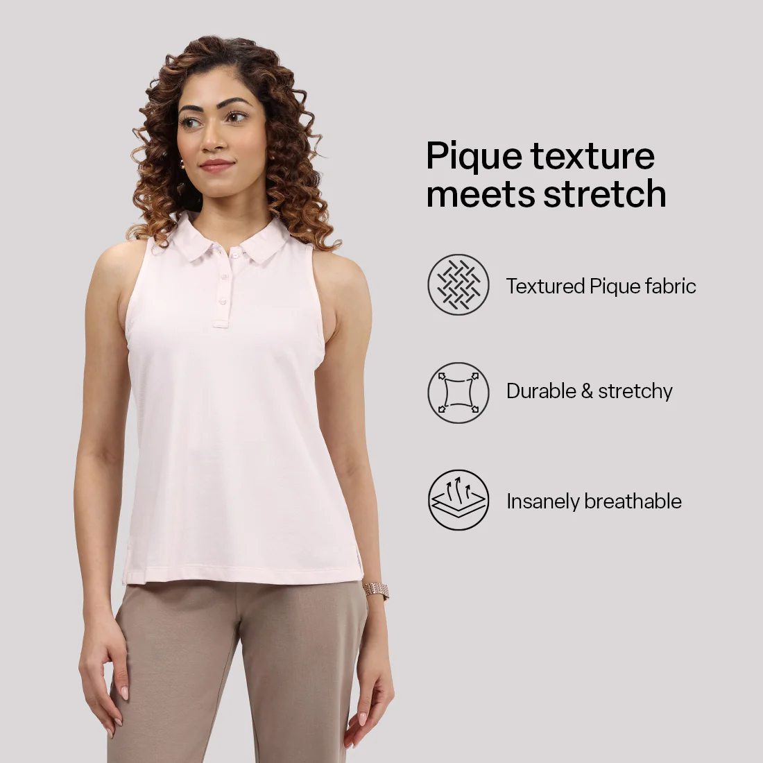 Classic Pique Sleeveless Polo - Image 7