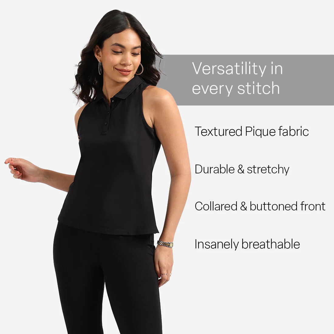 Classic Pique Sleeveless Tank - Image 14