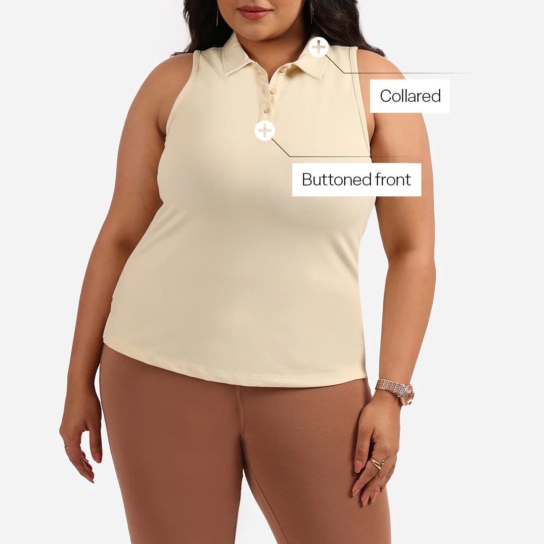 Classic Pique Sleeveless Tank - Image 17