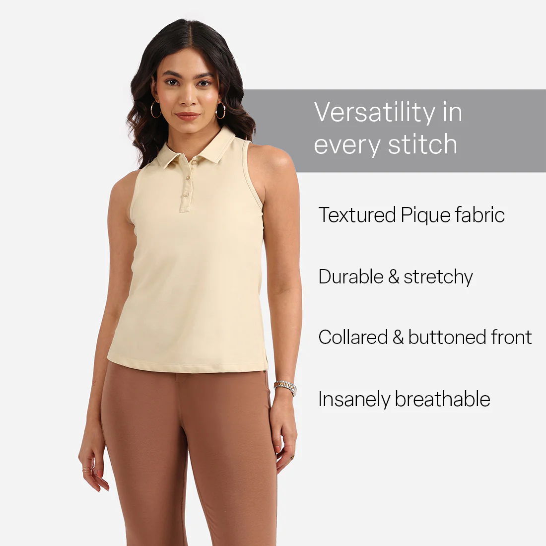 Classic Pique Sleeveless Tank - Image 22