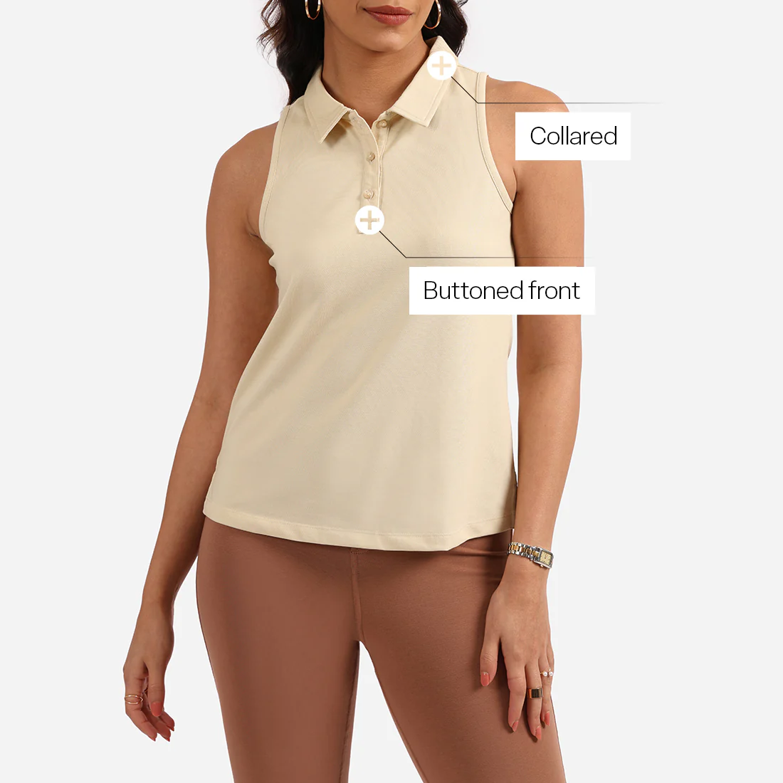 Classic Pique Sleeveless Tank - Image 23