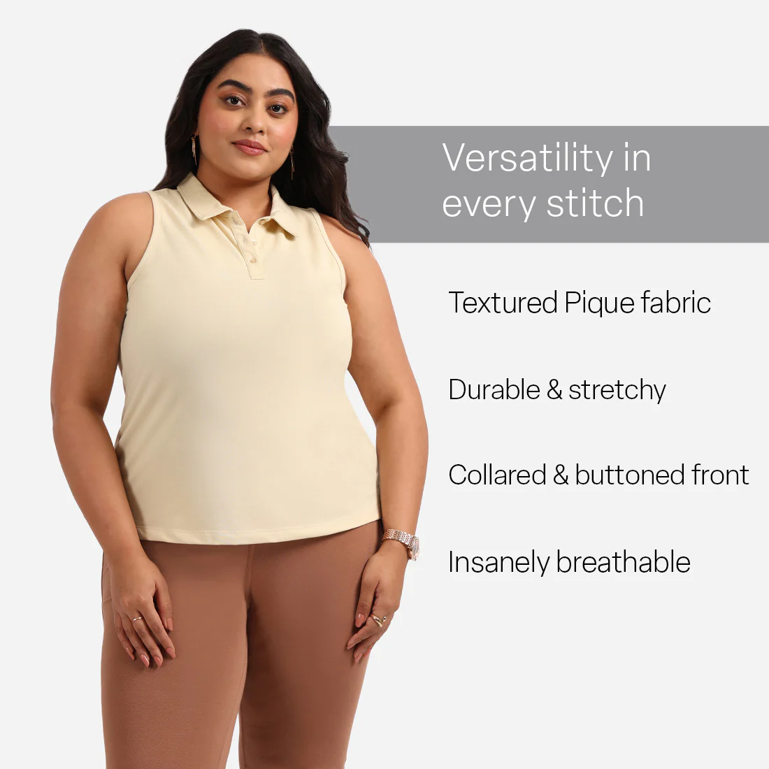 Classic Pique Sleeveless Tank - Image 24