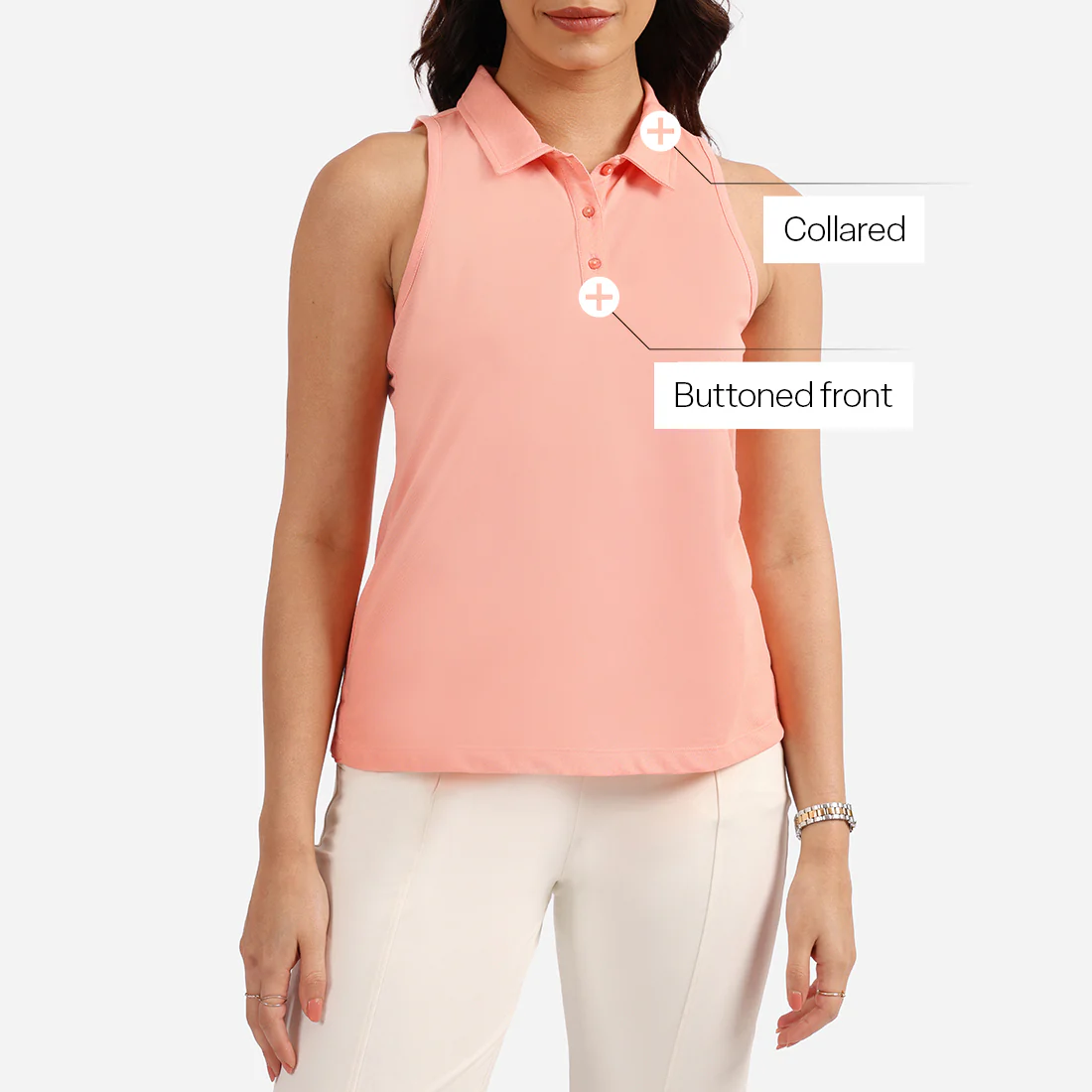 Classic Pique Sleeveless Tank - Image 31