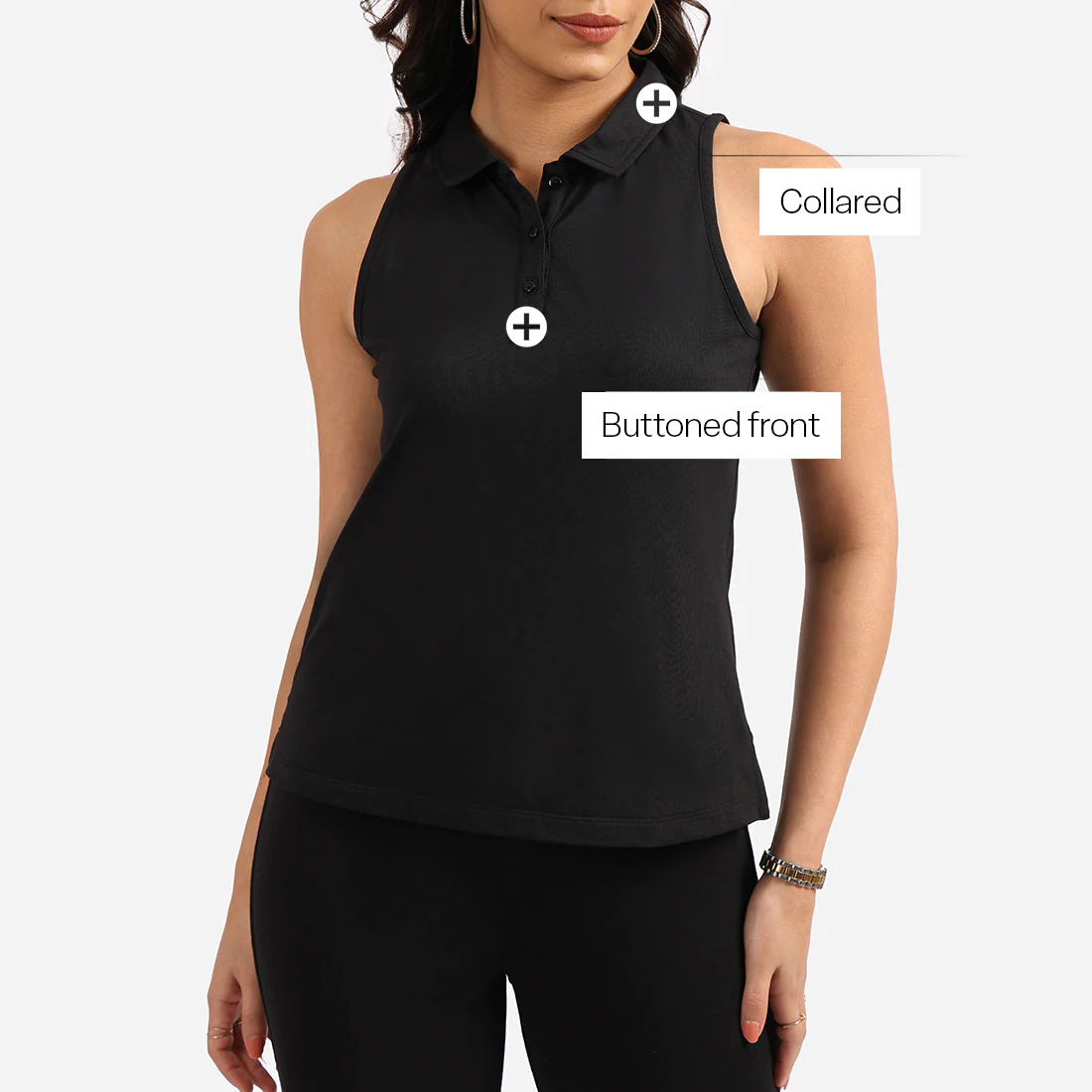 Classic Pique Sleeveless Tank - Image 8