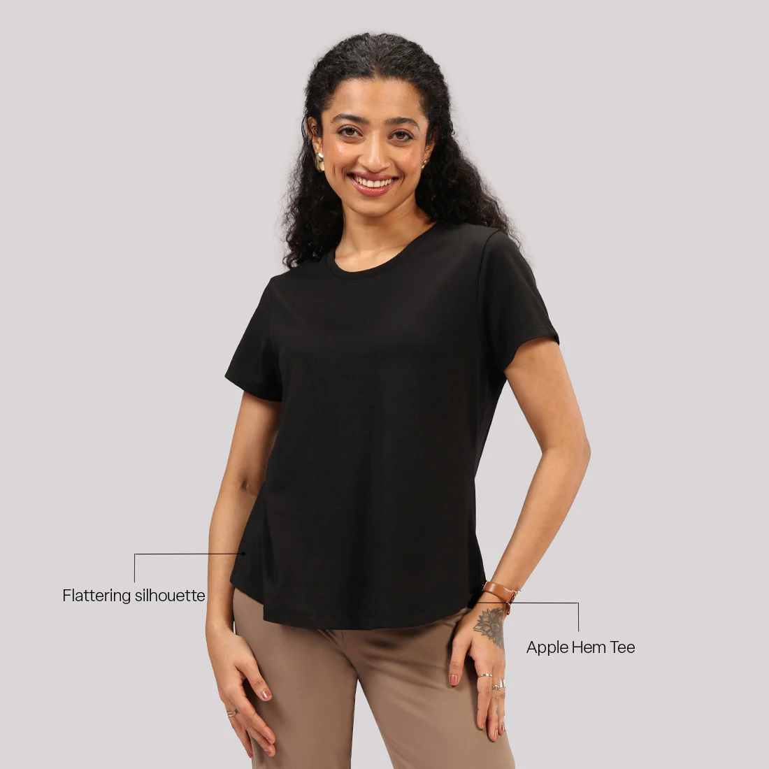 Cotton Pro Curved Hem Tee - Image 10
