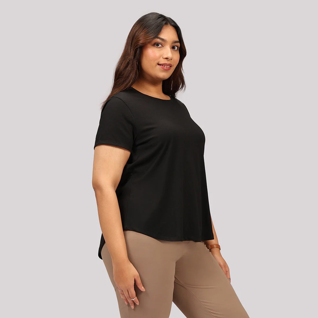 Cotton Pro Curved Hem Tee - Image 17