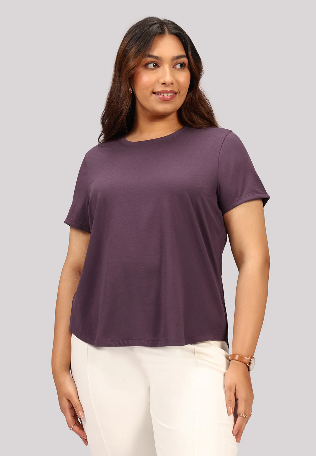 Cotton Pro Curved Hem Tee - Image 2