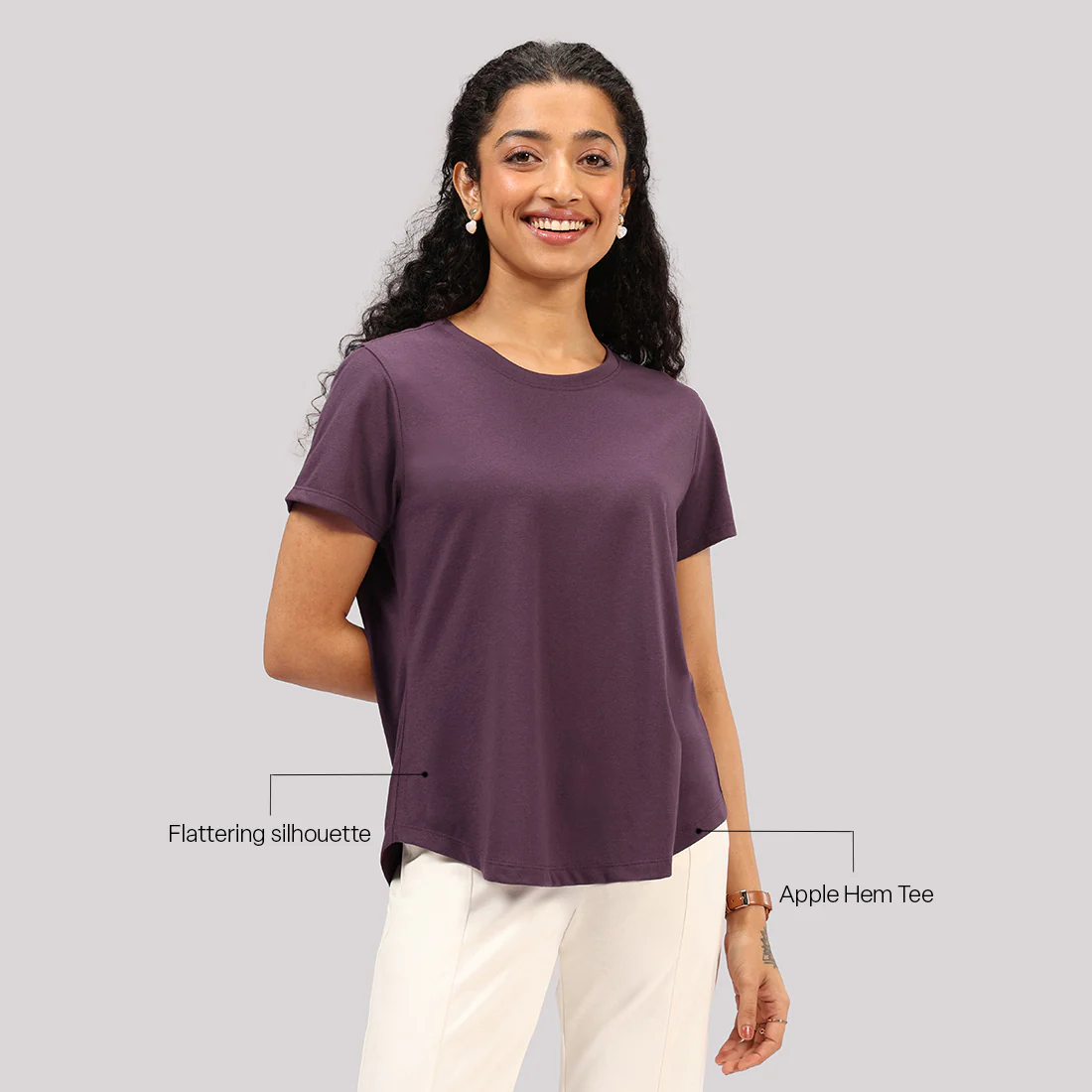 Cotton Pro Curved Hem Tee - Image 24