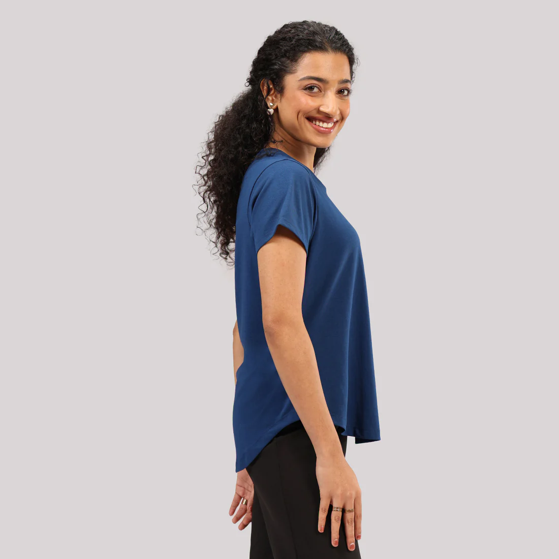 Cotton Pro Curved Hem Tee - Image 33