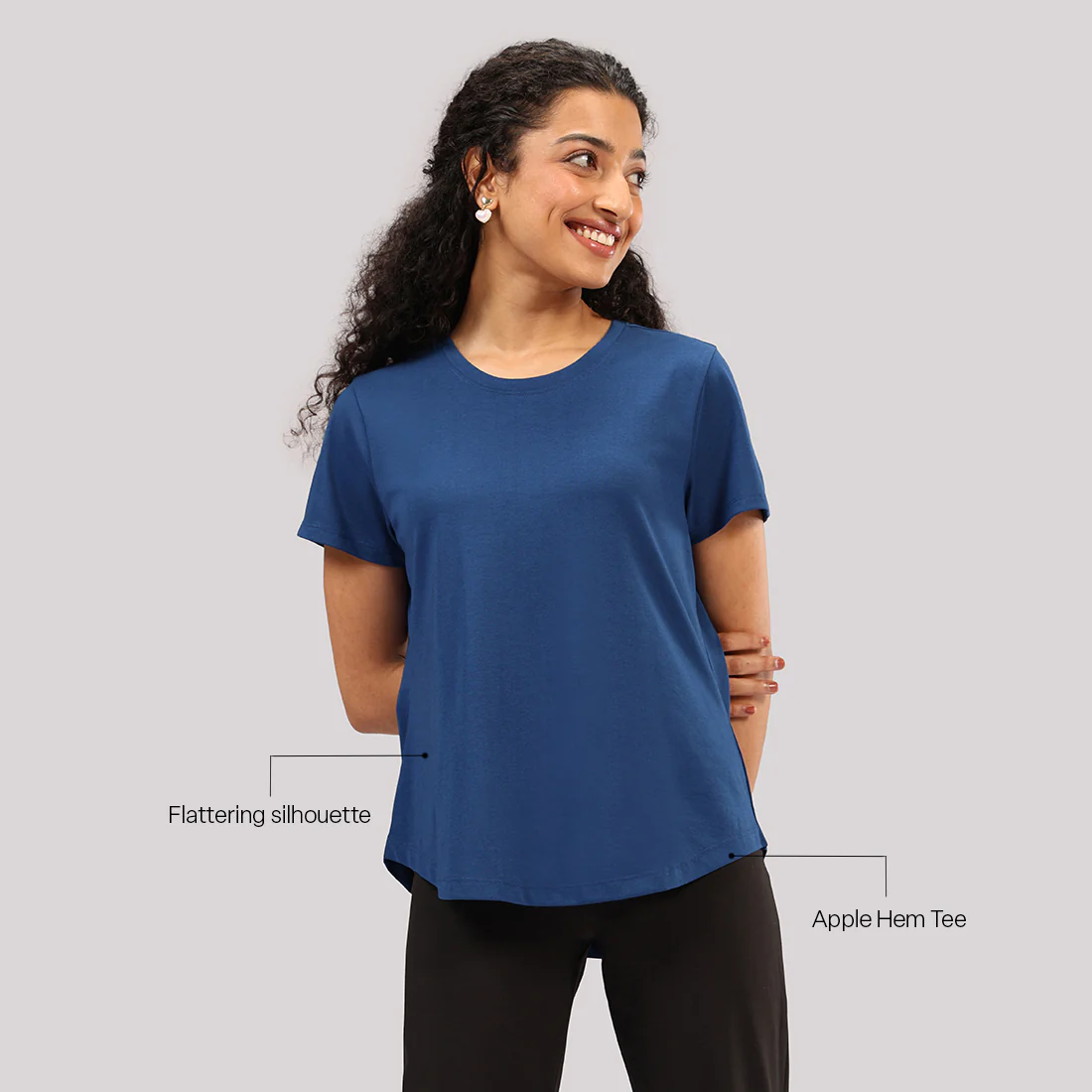 Cotton Pro Curved Hem Tee - Image 37