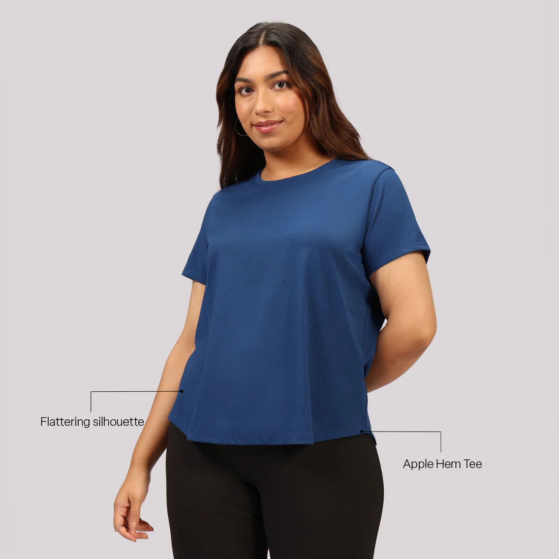Cotton Pro Curved Hem Tee - Image 44