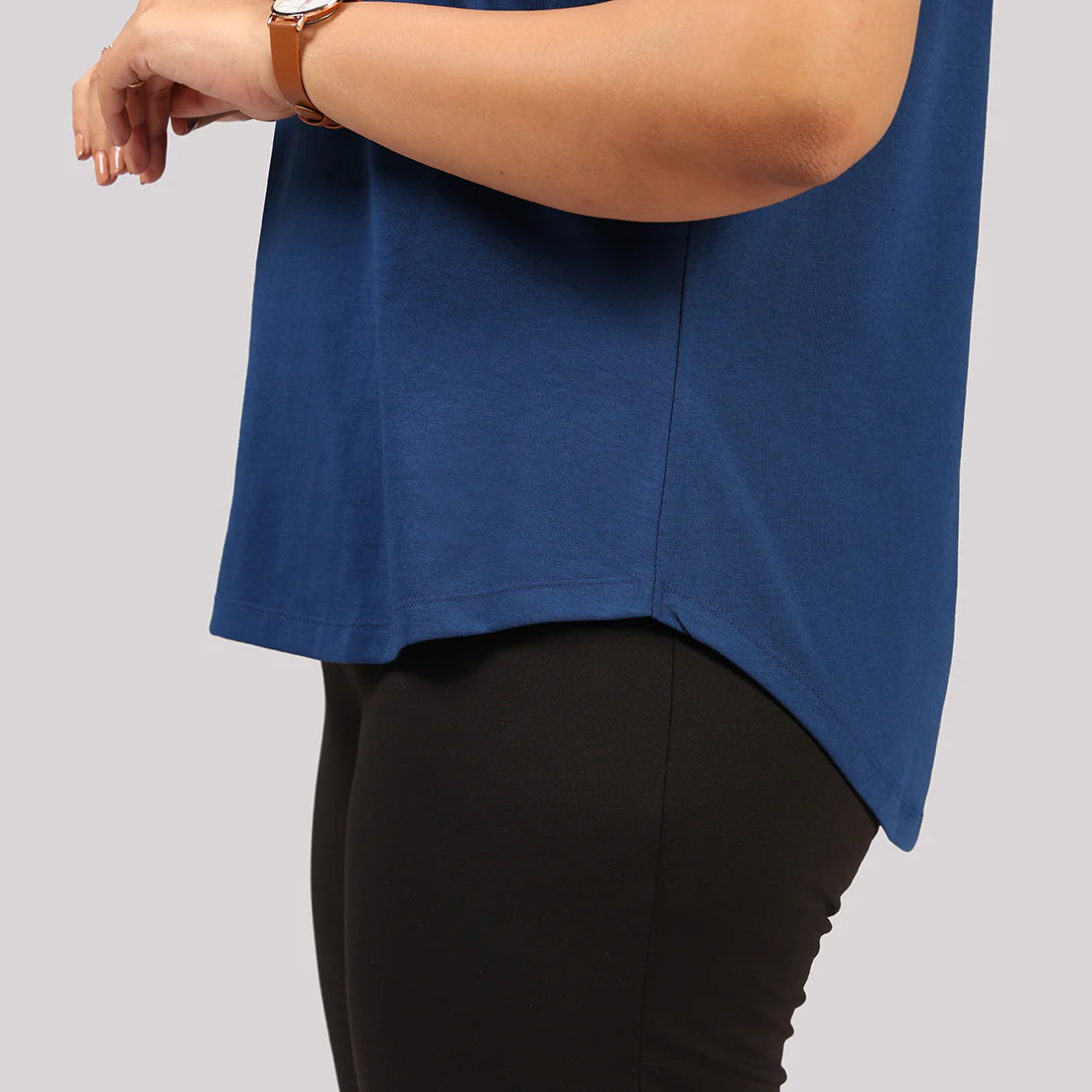 Cotton Pro Curved Hem Tee - Image 46