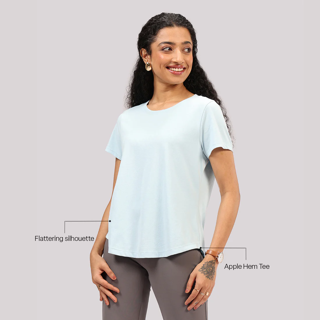 Cotton Pro Curved Hem Tee - Image 51