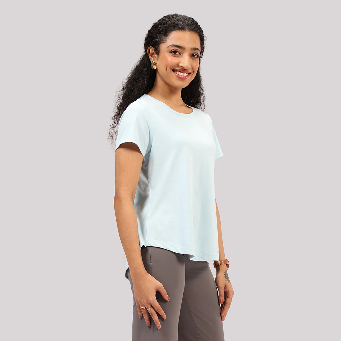 Cotton Pro Curved Hem Tee - Image 52