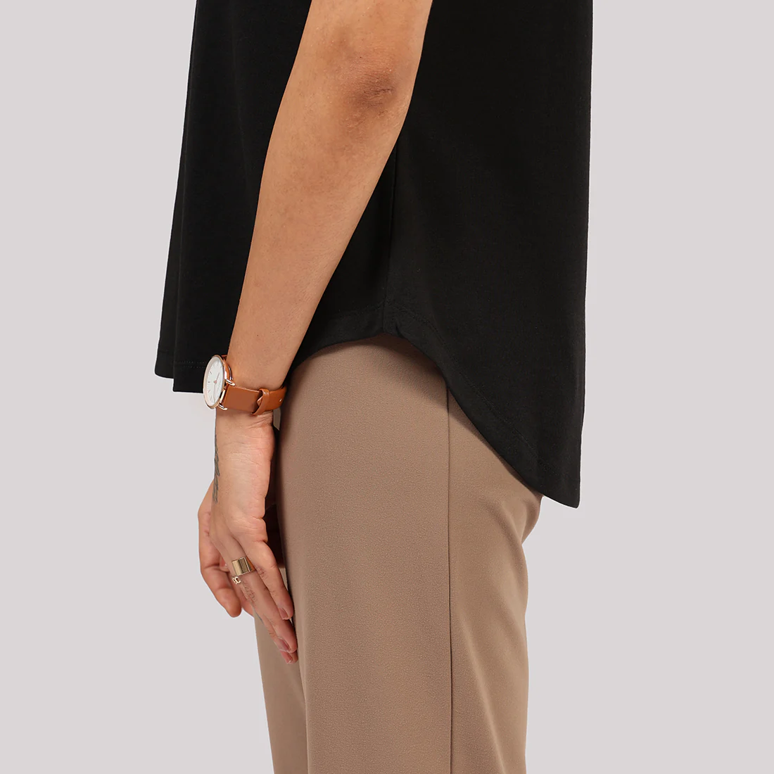 Cotton Pro Curved Hem Tee - Image 7
