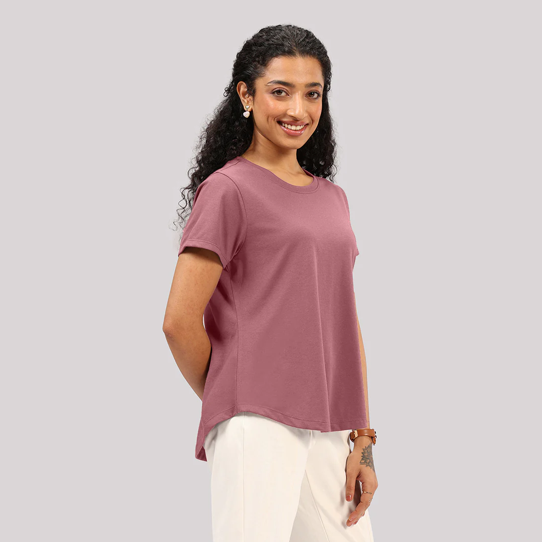 Cotton Pro Curved Hem Tee - Image 74