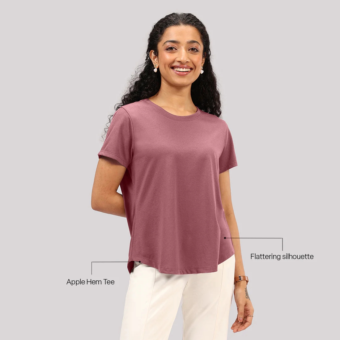 Cotton Pro Curved Hem Tee - Image 75