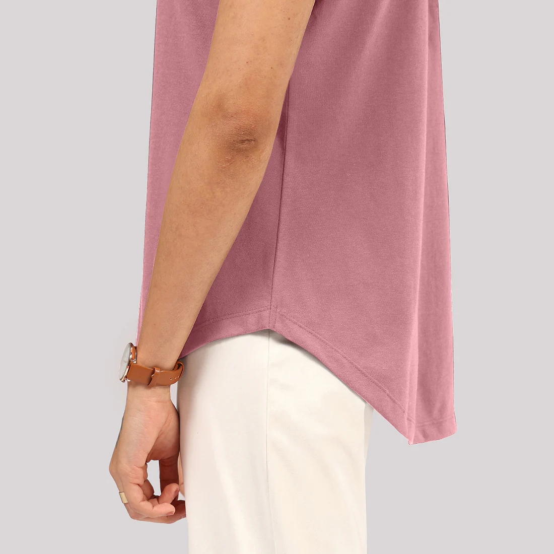 Cotton Pro Curved Hem Tee - Image 76