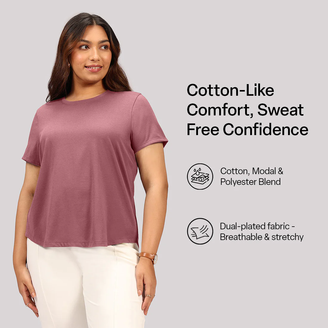 Cotton Pro Curved Hem Tee - Image 82