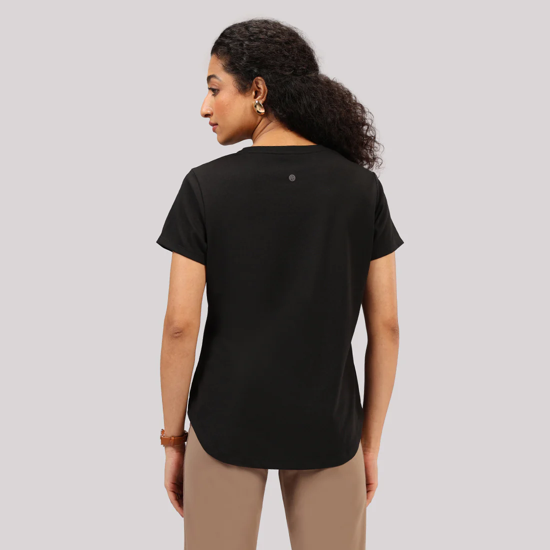 Cotton Pro Curved Hem Tee - Image 9