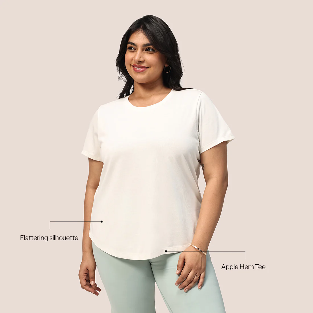 Cotton Pro Curved Hem Tee - Image 95