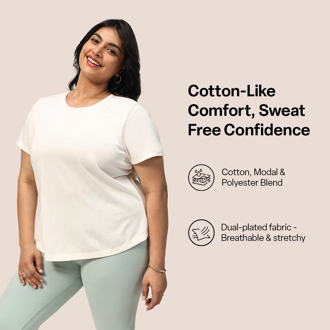 Cotton Pro Curved Hem Tee - Image 99