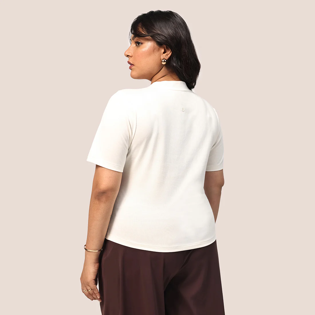 Cotton Pro High Neck Top - Image 100
