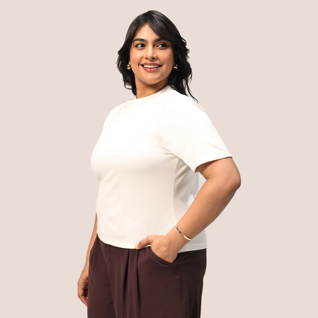 Cotton Pro High Neck Top - Image 101