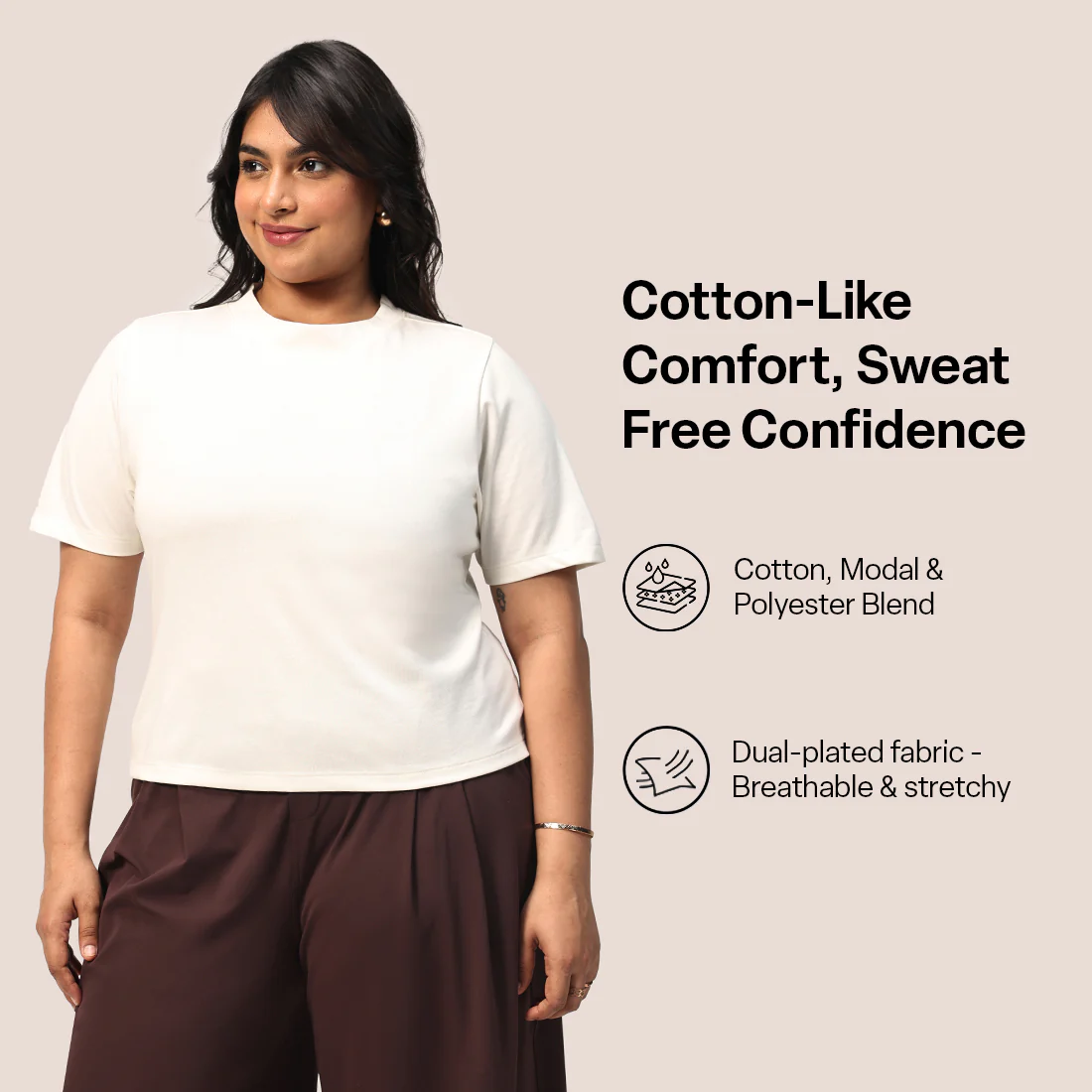 Cotton Pro High Neck Top - Image 105