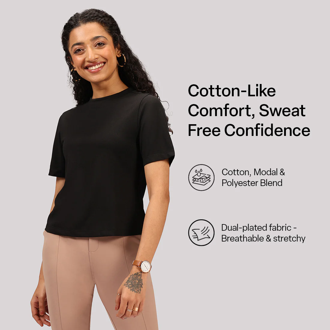 Cotton Pro High Neck Top - Image 11