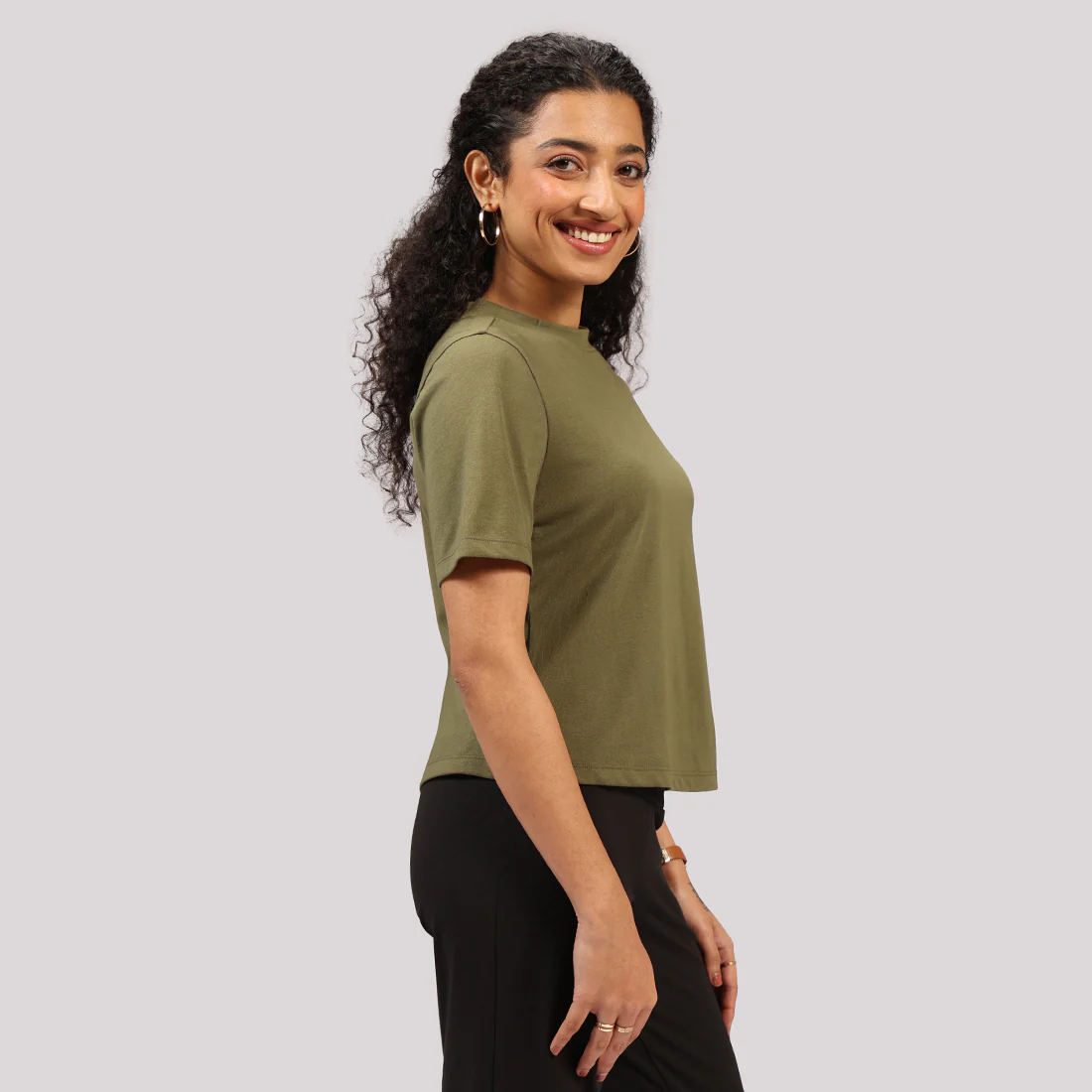 Cotton Pro High Neck Top - Image 21