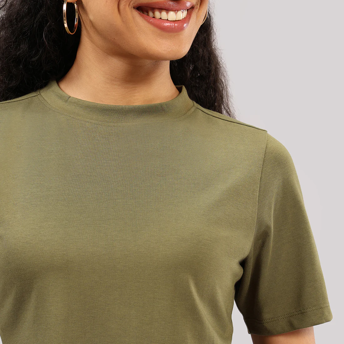 Cotton Pro High Neck Top - Image 24