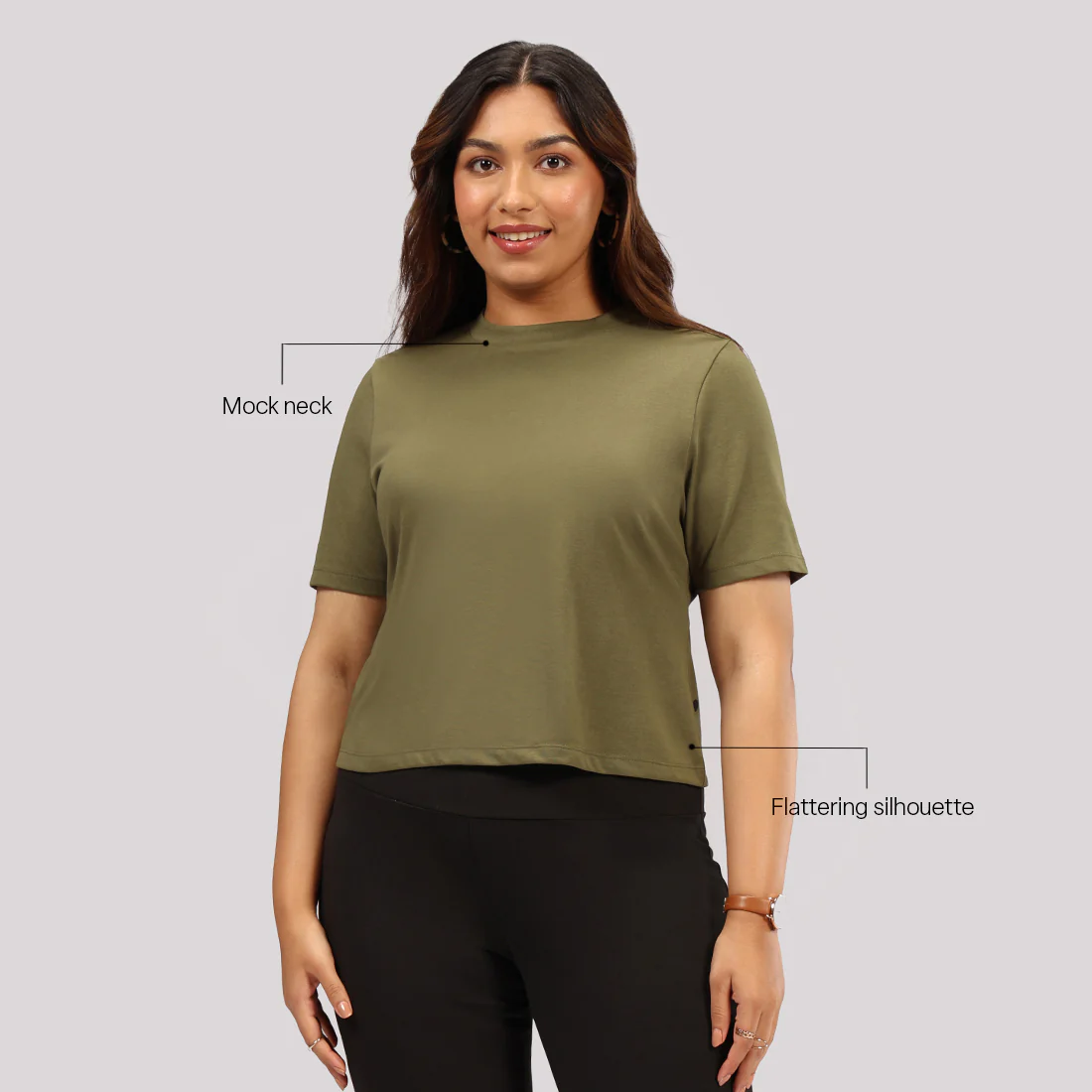 Cotton Pro High Neck Top - Image 26