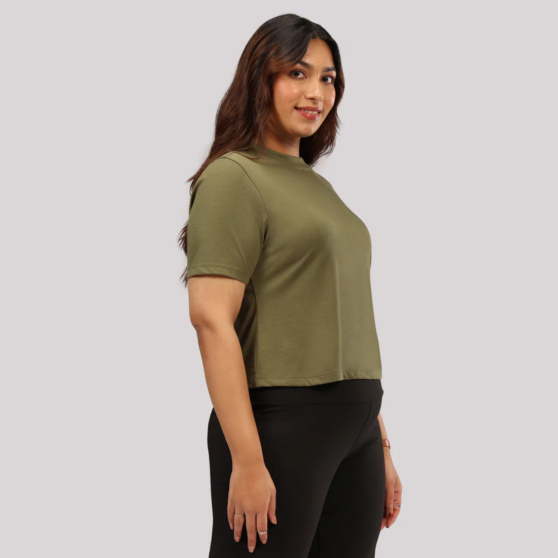 Cotton Pro High Neck Top - Image 32
