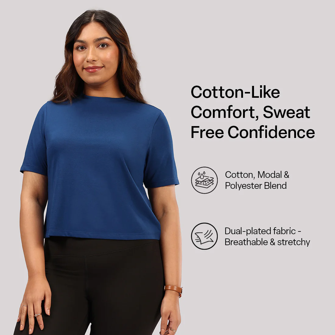 Cotton Pro High Neck Top - Image 41